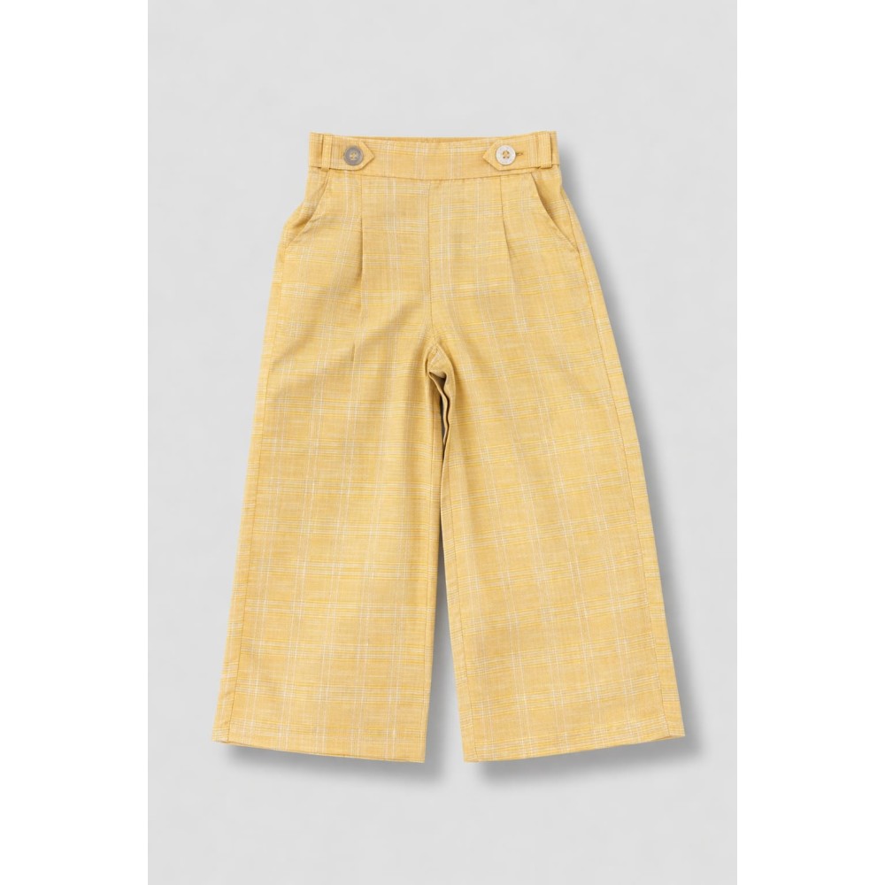 Παιδικό Παντελόνι Για Κορίτσι 3-8 Χρονών Κίτρινο 