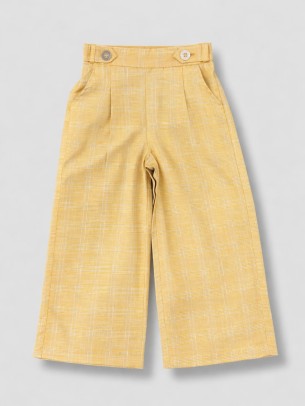 Παιδικό Παντελόνι Για Κορίτσι 3-8 Χρονών Κίτρινο 