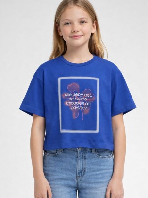 Παιδική Μπλούζα Για Κορίτσι 8-14 Χρονών Μπλε