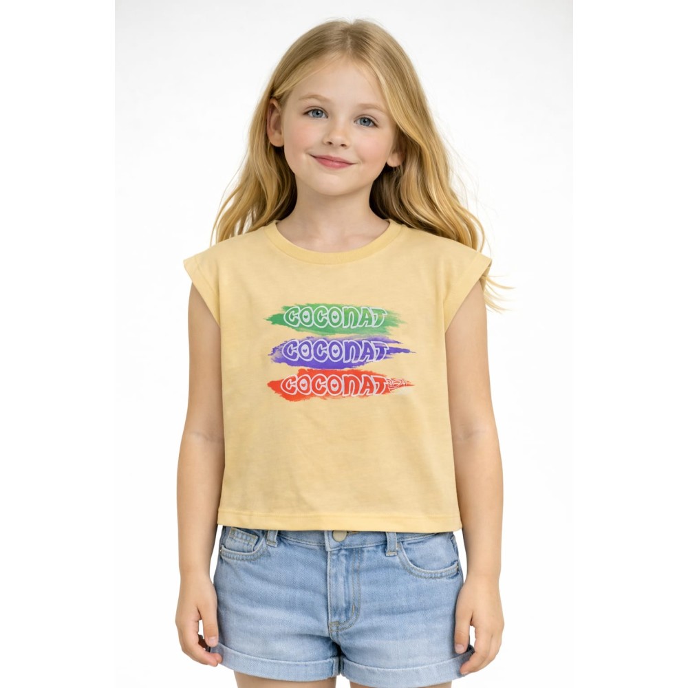 Παιδική Μπλούζα Για Κορίτσι 3-8 Χρονών Κίτρινο