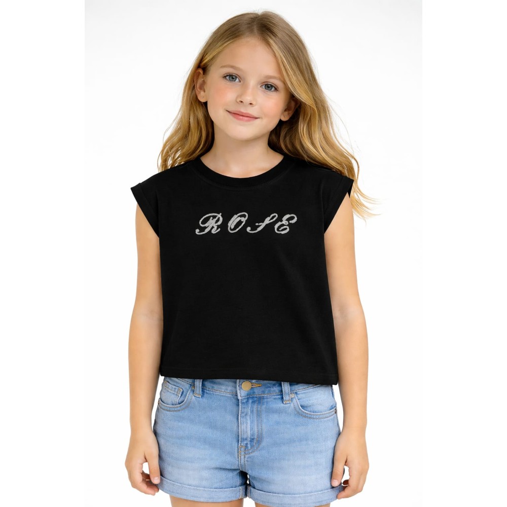 Παιδική Μπλούζα Για Κορίτσι 3-8 Χρονών Μαύρο