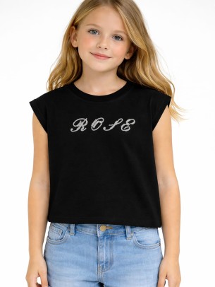 Παιδική Μπλούζα Για Κορίτσι 3-8 Χρονών Μαύρο