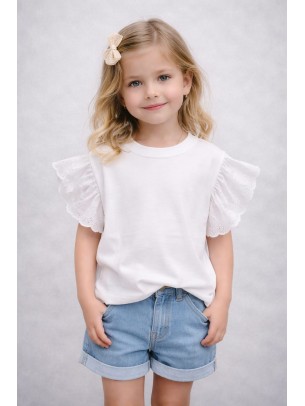Παιδική Μπλούζα Για Κορίτσι 2-5 Χρονών Λευκό