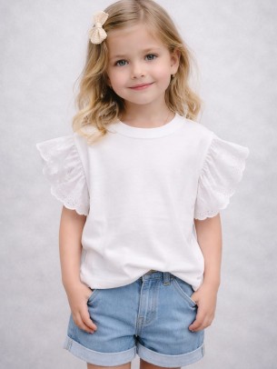 Παιδική Μπλούζα Για Κορίτσι 2-5 Χρονών Λευκό