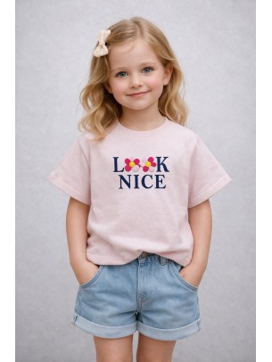 Παιδική Μπλούζα Για Κορίτσι 6-10 Χρονών Πούδρα