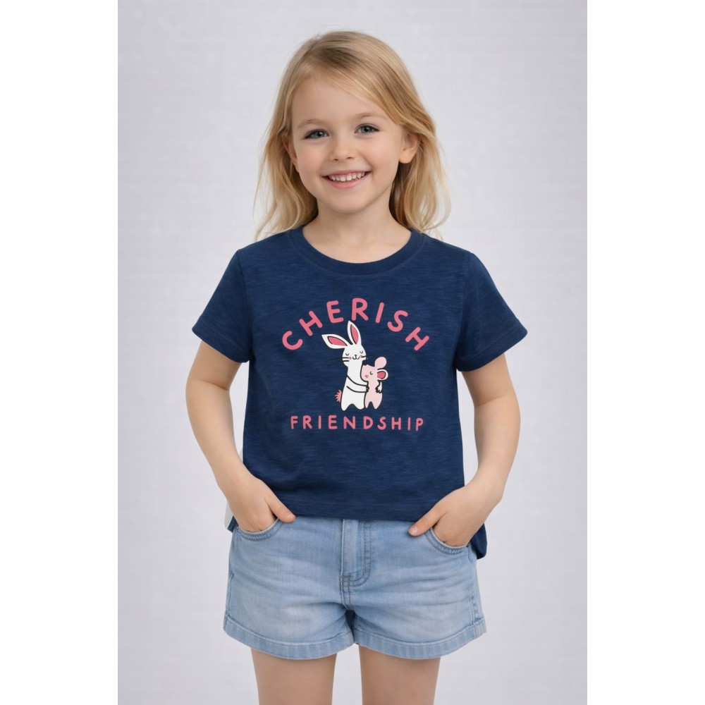 Παιδική Μπλούζα Για Κορίτσι 2-6 Χρονών Mπλε