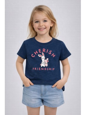 Παιδική Μπλούζα Για Κορίτσι 2-6 Χρονών Mπλε