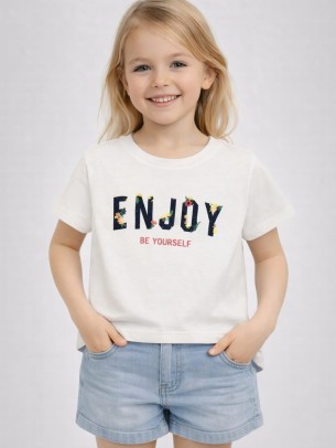 Παιδική Μπλούζα Για Κορίτσι 6-10 Χρονών Λευκό