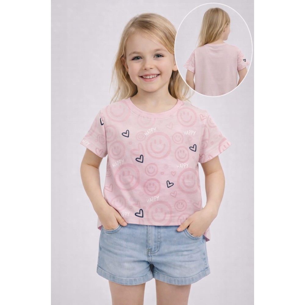 Παιδική Μπλούζα Για Κορίτσι 2-5 Χρονών Πούδρα