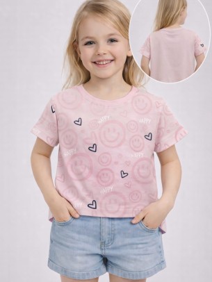 Παιδική Μπλούζα Για Κορίτσι 2-5 Χρονών Πούδρα