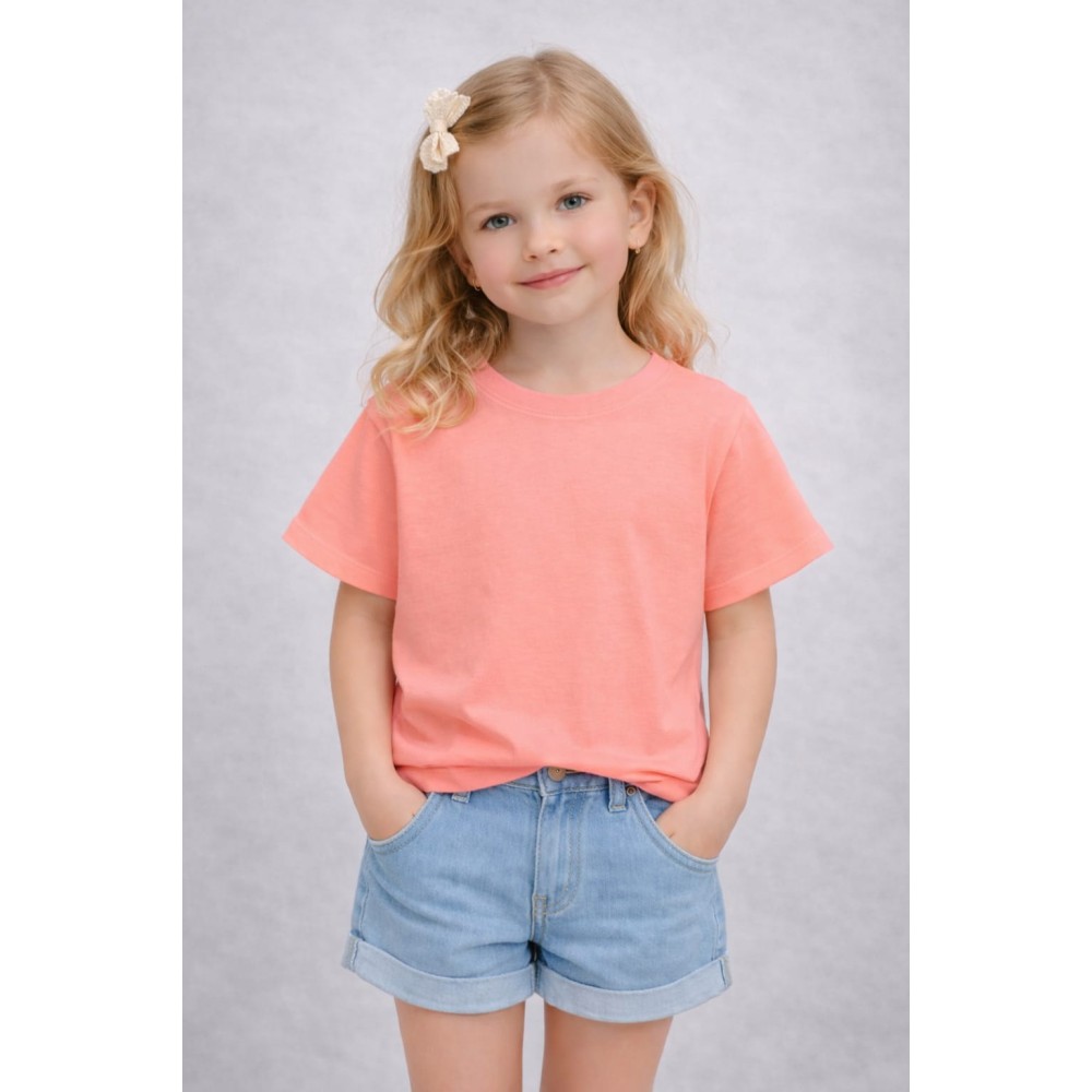 Παιδική Μπλούζα Για Κορίτσι 5-8 Χρονών Ροζ Νεον