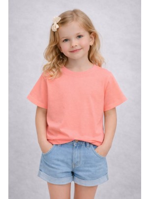 Παιδική Μπλούζα Για Κορίτσι 5-8 Χρονών Ροζ Νεον