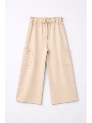 Παιδικό Παντελόνι Φόρμας Για Κορίτσι Χρονών Μπεζ