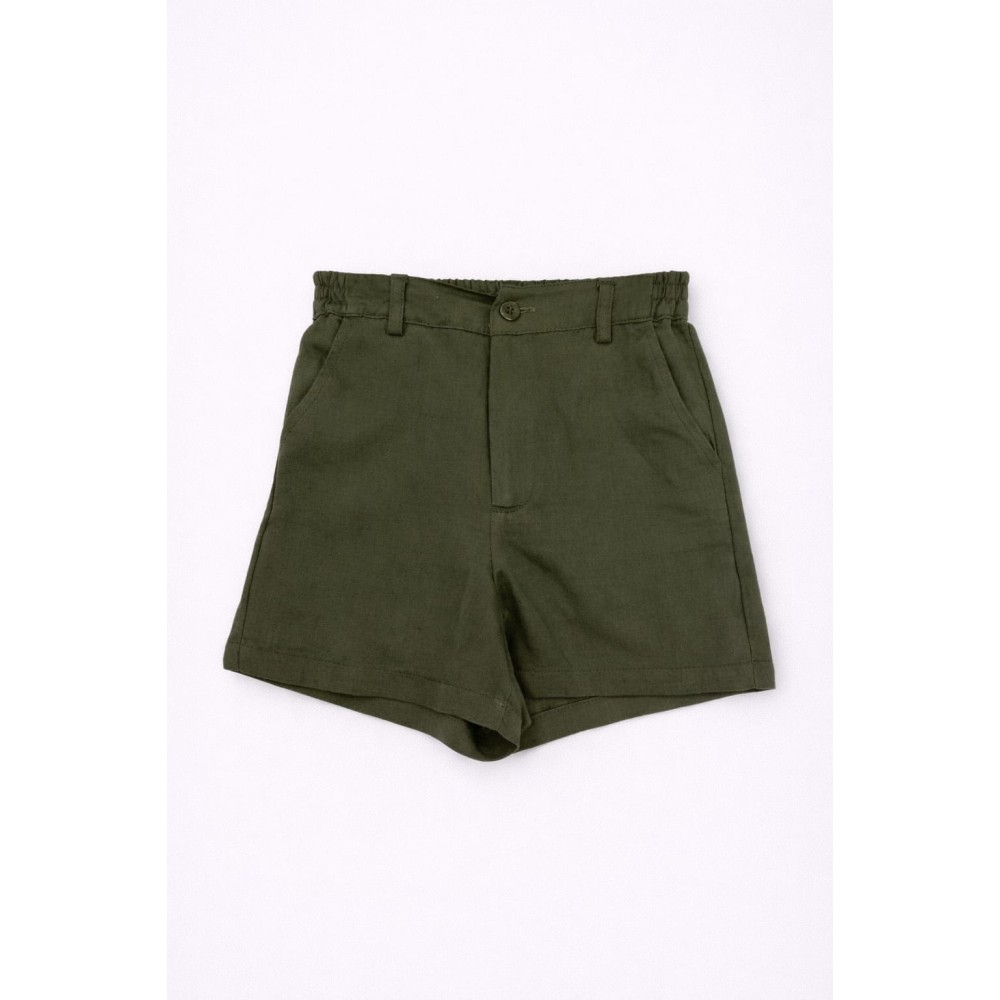 Παιδικό Σορτς Παντελόνι Για Κορίτσι 8-14 Χρονών Χακί