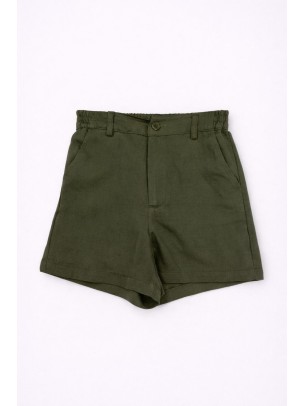 Παιδικό Σορτς Παντελόνι Για Κορίτσι 8-14 Χρονών Χακί