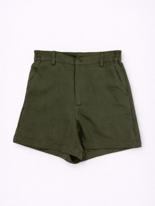 Παιδικό Σορτς Παντελόνι Για Κορίτσι 8-14 Χρονών Χακί