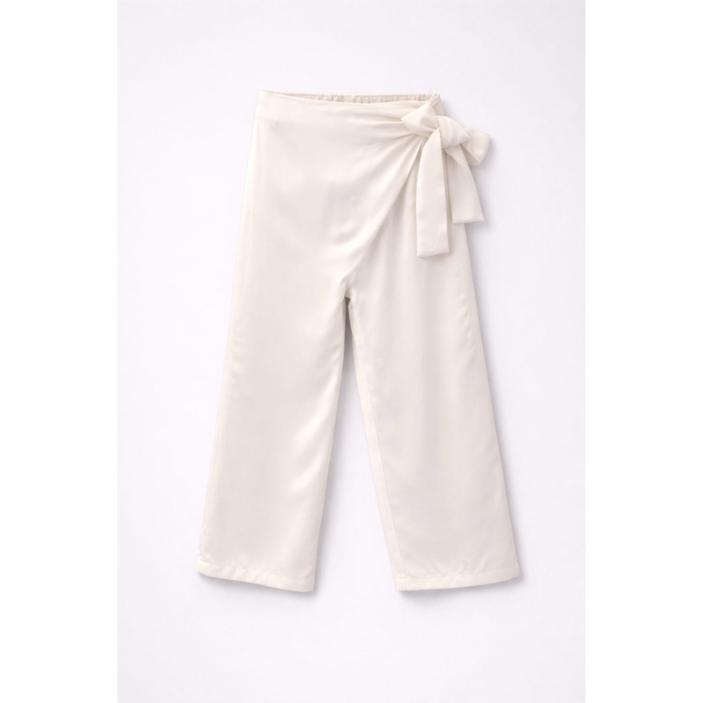Παιδικό Παντελόνι Για Κορίτσι 3-8 Χρονών Λευκό 