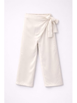 Παιδικό Παντελόνι Για Κορίτσι 3-8 Χρονών Λευκό 