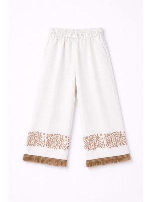 Παιδικό Παντελόνι  Για Κορίτσι 3-8 Χρονών Λευκό