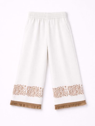 Παιδικό Παντελόνι  Για Κορίτσι 3-8 Χρονών Λευκό