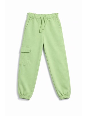 Παιδικό Παντελόνι Φόρμας Για Κορίτσι 3-8 Χρονών Λαχανί