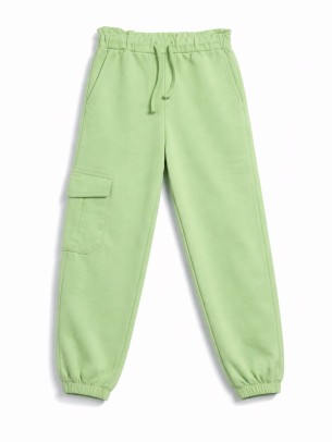 Παιδικό Παντελόνι Φόρμας Για Κορίτσι 3-8 Χρονών Λαχανί