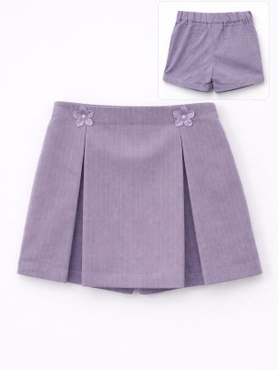 Παιδική Φούστα Σορτς 3-8 Χρονών Μωβ