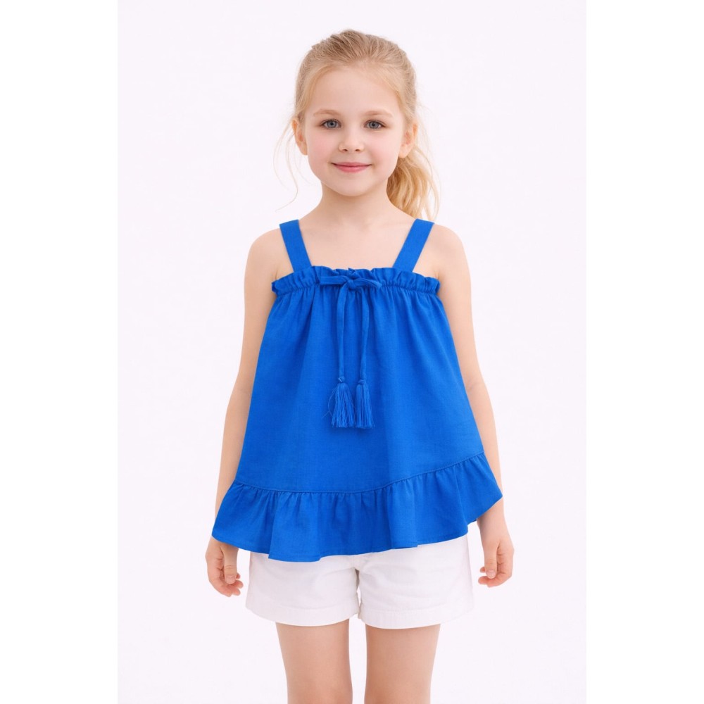 Παιδική Μπλούζα Για Κορίτσι 3-8 Χρονών Μπλε Ρουα 