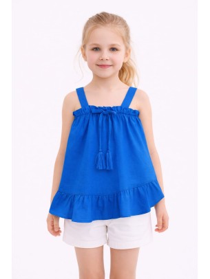 Παιδική Μπλούζα Για Κορίτσι 3-8 Χρονών Μπλε Ρουα 