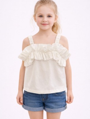 Παιδική Μπλούζα Για Κορίτσι 3-8 Χρονών Λευκό