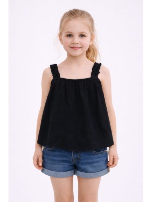Παιδική Μπλούζα Για Κορίτσι 3-8 Χρονών Μαύρο