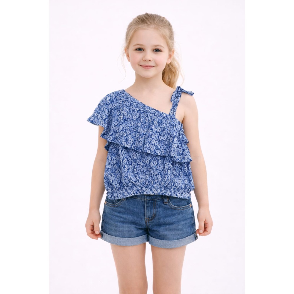 Παιδική Μπλούζα Για Κορίτσι 3-8 Χρονών Μπλε