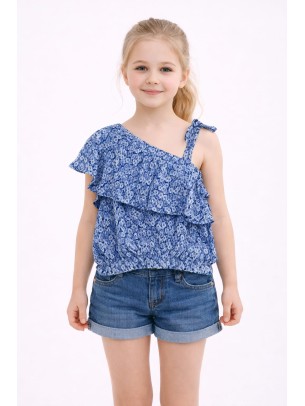Παιδική Μπλούζα Για Κορίτσι 3-8 Χρονών Μπλε