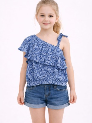 Παιδική Μπλούζα Για Κορίτσι 3-8 Χρονών Μπλε