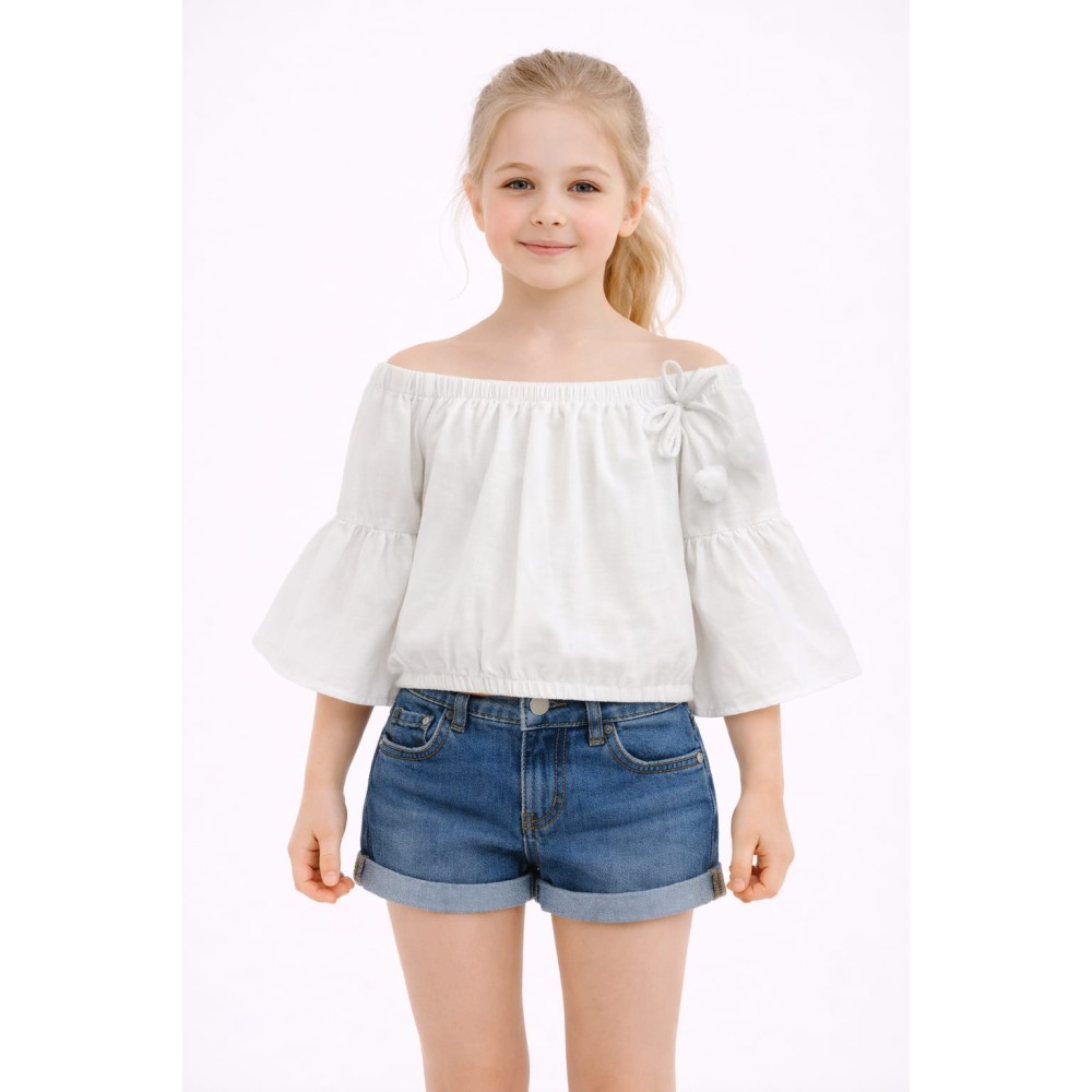 Παιδική Μπλούζα Για Αγόρι 3-8 Χρονών Λευκό