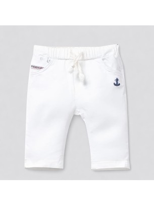 Βρεφικό Παντελόνι Για Αγόρι 6-24 Μηνών Λευκό 