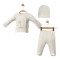 Σετ Νεογέννητο 3Τμχ Για Αγόρι  0-3 Μηνών Εκρού