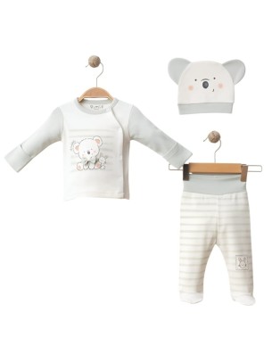 Σετ Νεογέννητο 3Τμχ Για Αγόρι  0-3 Μηνών Πράσινο