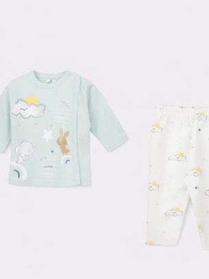 Σετ Νεογέννητο 2Τμχ Για Αγόρι  0-3 Μηνών Πράσινο