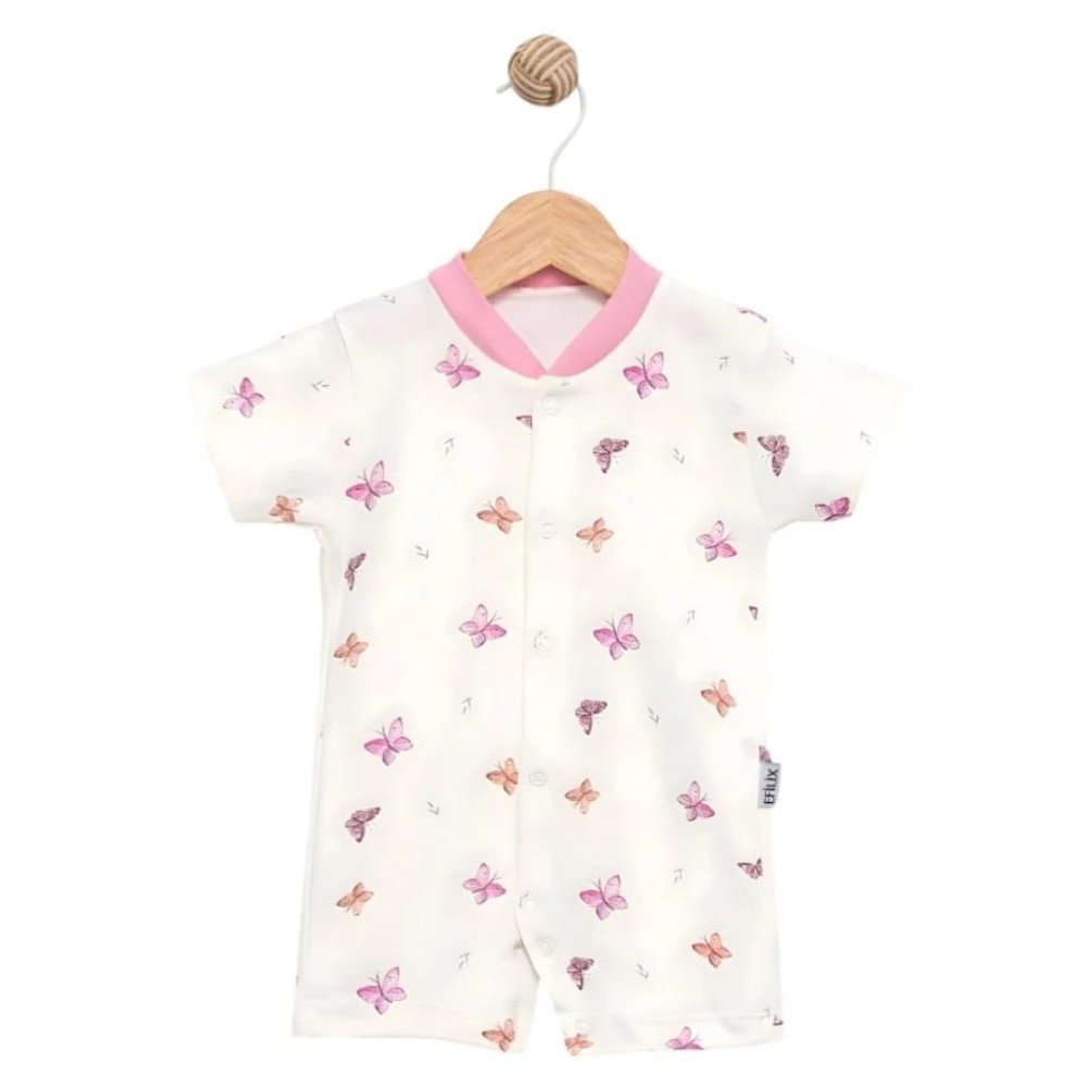 Βρεφικό Φορμάκι Για Κορίτσι 1-9 Μηνών Ροζ-Λευκό