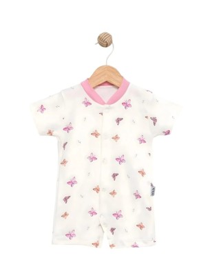 Βρεφικό Φορμάκι Για Κορίτσι 1-9 Μηνών Ροζ-Λευκό