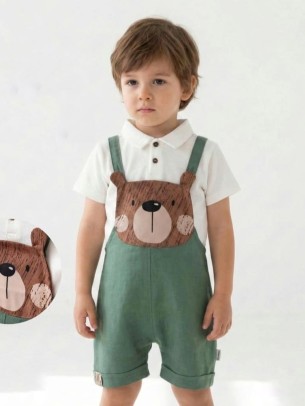 Βρεφικό Σετ Για Αγόρι 6-24 Μηνών Πράσινο