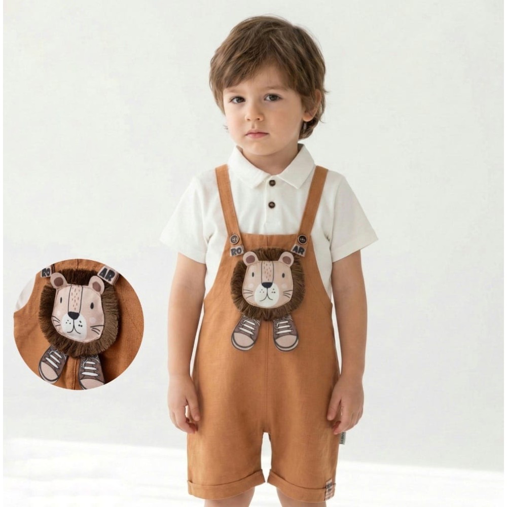 Βρεφικό Σετ Για Αγόρι 6-24 Μηνών Καφέ