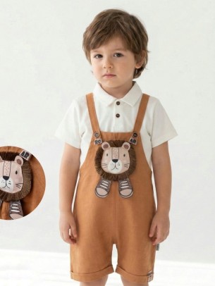 Βρεφικό Σετ Για Αγόρι 6-24 Μηνών Καφέ