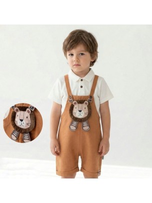 Βρεφικό Σετ Για Αγόρι 6-24 Μηνών Καφέ