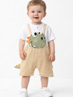 Βρεφικό Σετ Για Αγόρι 6-24 Μηνών Καφέ