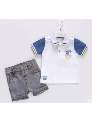  Βρεφικό Σετ Για Αγόρι 6-24 Μηνών Λευκό