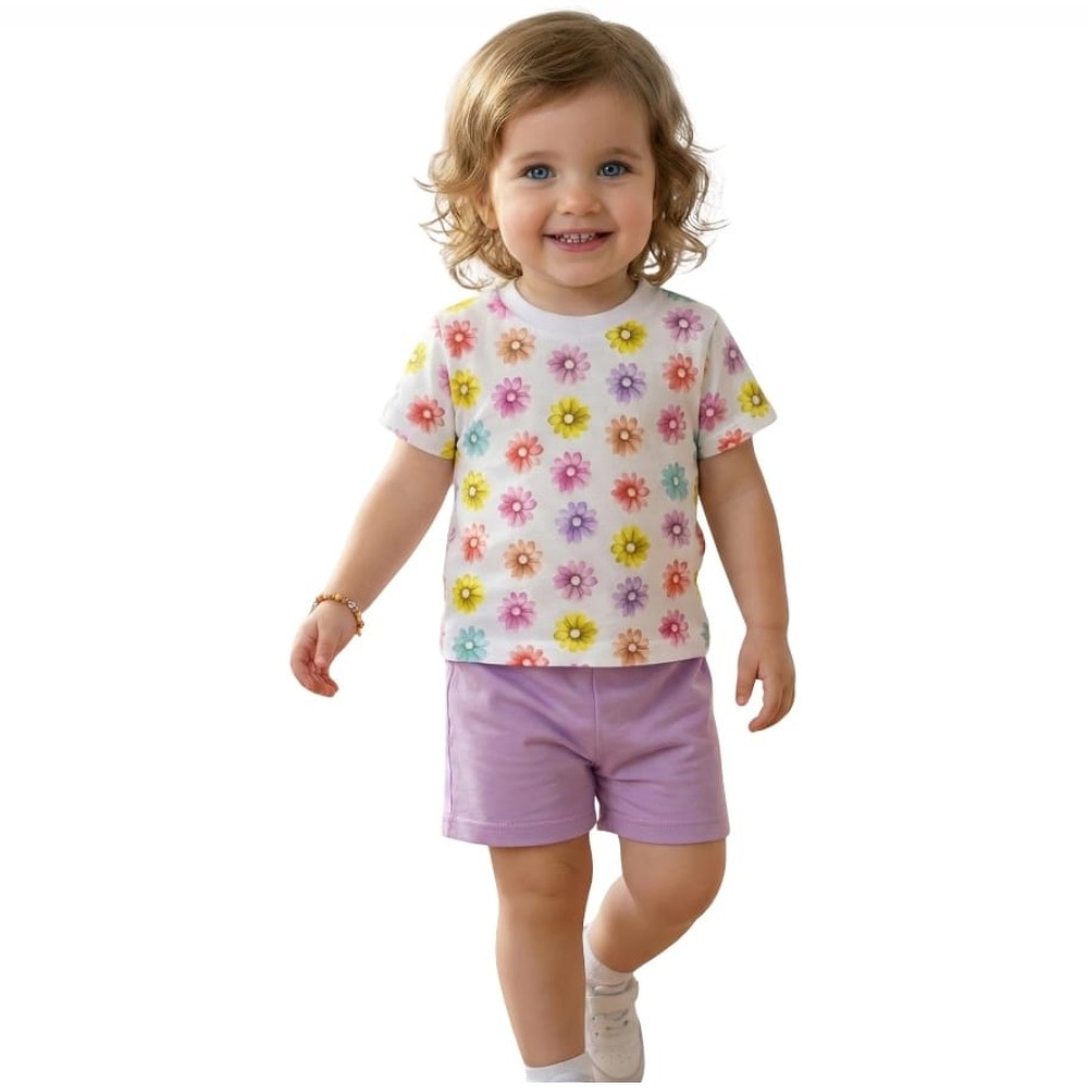 Βρεφικό Σετ Για Κορίτσι 6-24 Μηνών Μωβ