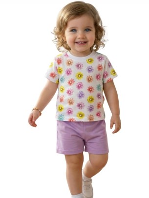 Βρεφικό Σετ Για Κορίτσι 6-24 Μηνών Μωβ