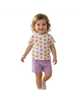 Βρεφικό Σετ Για Κορίτσι 6-24 Μηνών Μωβ